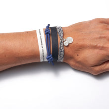 Load image into Gallery viewer, KNOT BRACELET NAVY BLUE