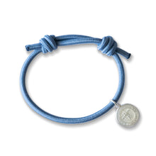 Load image into Gallery viewer, KNOT BRACELET BLUE GREY