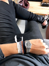 Load image into Gallery viewer, GRAND COTTON BRACELET NAVY BLUE/GREY