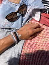 Load image into Gallery viewer, GRAND COTTON BRACELET NAVY BLUE/GREY