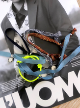 Load image into Gallery viewer, GRAND COTTON BRACELET NAVY BLUE/GREY