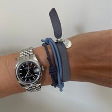 Load image into Gallery viewer, KNOT BRACELET BLUE GREY