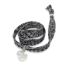 Load image into Gallery viewer, GRAND COTTON BRACELET NAVY BLUE/GREY
