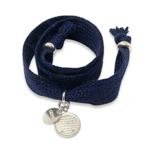 Load image into Gallery viewer, GRAND COTTON BRACELET NAVY BLUE/BLACK