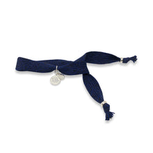 Load image into Gallery viewer, GRAND COTTON BRACELET NAVY BLUE/BLACK