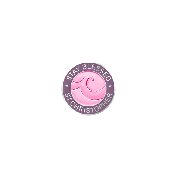 Necklace Small Mini Spirit Wave Delhi with Chain (violet/pink)