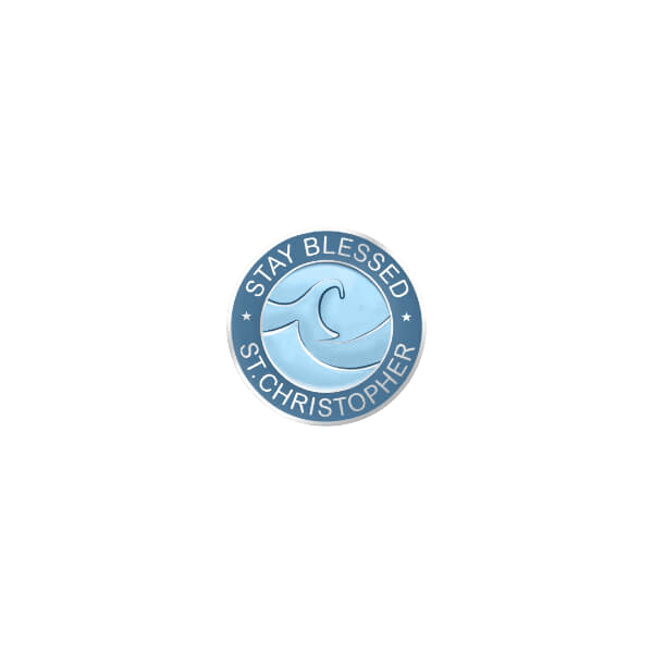 Necklace Small Mini Spirit Wave Bratislava with Chain (blue)