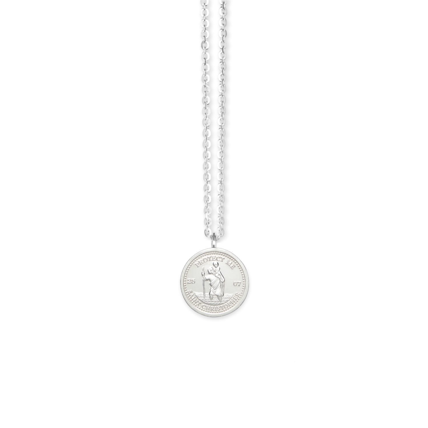 Blest Saint Grand Necklace Medallion Talisman MINI Silver