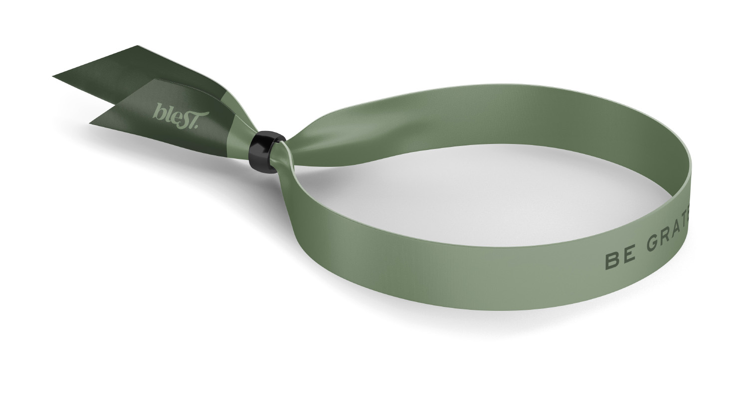 Blest. Be Grateful Bracelet Army Green